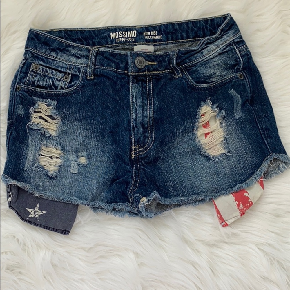 Patriotic Holiday High Rise Shorts